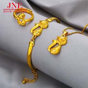 Costume de renard Vietnam Sable <span class=keywords><strong>Foxer</strong></span> Costume Collier Clavicule Plaqué Or Bague Femme Bague Femme Bijoux - Product Image 4