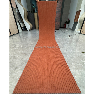 Azulejo de chapa de piedra flexible de diseño moderno MCM, pared de piedra de línea redonda impermeable para decoración interior de hoteles y escuelas - Product Image 5