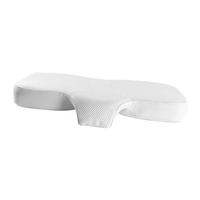 Oreiller de cou en mousse à mémoire de forme pour couples, réglable, anti-pression, en forme de cube, avec coussin de bras intégré, en fibre de bambou solide, pour dormeurs sur le dos et sur le côté