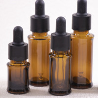 Flacon compte-gouttes en verre ambré pour cosmétiques, design élégant, 5 ml, 10 ml, 15 ml, 20 ml, 30 ml, 50 ml, 100 ml, pour huile capillaire, sérum pour le visage