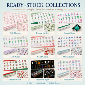 Set di Tessere Mahjong Americane Natalizie Rosse e Verdi, Gioco Mah Jongg Festivo, Ornamento Babbo Natale e Renna, Personalizzabile, Vendita all'Ingrosso - Product Image 6