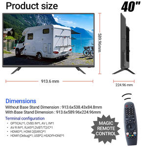 Téléviseur intelligent 40 pouces Web OS <span class=keywords><strong>pour</strong></span> <span class=keywords><strong>camping</strong></span>-<span class=keywords><strong>car</strong></span>, véhicule récréatif, voiture, DVB-T2, miroir de smartphone, montage mural, portable, marine, camion, caravane, DC <span class=keywords><strong>12V</strong></span> - Product Image 3