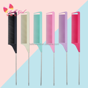 Brosse à cheveux BELLEWORLD en forme d'étoile dessin animé mignon <span class=keywords><strong>licorne</strong></span> design paillettes peignes et brosses à cheveux en plastique pour filles cadeau - Product Image 6
