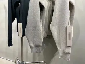 Sudadera con Capucha Extra Grande de Alta Calidad, 100% Algodón, Estilo Francés, Acogedora, Ligera, Forro de Invierno, Tejido de Punto - Product Image 6