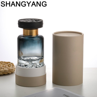 Bouteille diffuseur de parfum volcanique de luxe pour cadeau, bureau, pièce, bouteille en verre vide, boîte et logo personnalisés