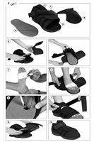 Botte de marche orthopédique post-chirurgicale avec sangles réglables et espace large pour pieds enflés, diabétiques ou sensibles