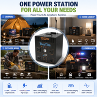 Centrale Électrique Portable 1500W 2200W LiFePO4, Générateur Solaire 1536Wh 2560Wh à Onde Sinusoïdale Pure MPPT pour la Maison, le Camping-Car, le Camping et les Applications Hors Réseau