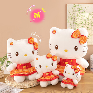 <span class=keywords><strong>Kt</strong></span> Mèo Nhồi Bông động vật từ phim hoạt hình phim siêu mềm Kawaii mèo đồ chơi với trống PP bông hộp ODM tùy chỉnh trọng tính năng - Product Image 2