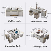 Set de Table à manger pliante, 1 pièce, avec tabouret de rangement, Table basse, pour ordinateur portable