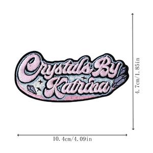 シェニール刺繍イングリッシュパッチ布PVC DIYアイロン刺繍パッチ帽子用アクセサリー装飾キャンバス生地 - Product Image 3