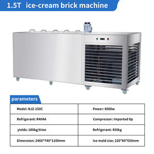 Máquina de Hielo Comercial de 3 Toneladas, Máquina Industrial de Bloques de Hielo Grandes, Enfriamiento y Trituración de Hielo para Mariscos, Verduras y Frutas - Product Image 2