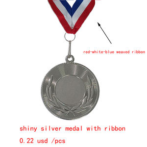 रिबन के साथ मानक डिजाइन सस्ते स्टॉक खेल पदक - Product Image 3