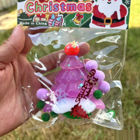 Jouet promotionnel de Noël à remontée lente, jouet anti-stress en forme de gant du Père Noël, jouet à presser pour enfants