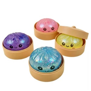 Wholesale Custom Kawaii Dumpling Squishy TPR Stress Relief <b>Toy</b> Cute Food Squeeze Fidget <b>for</b> Kids <b>Adults</b> <b>Anxiety</b> Relief - Product Image 2