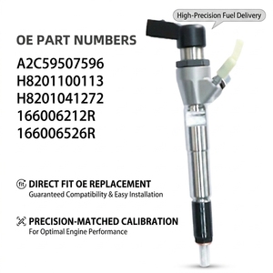 Iniettore Diesel 166006212R H8201100113 A2C59507596 Compatibile con Mercedes-Benz Nissan per <span class=keywords><strong>Motore</strong></span> 1.5dCi <span class=keywords><strong>K9K</strong></span> OM607.951 - Product Image 1