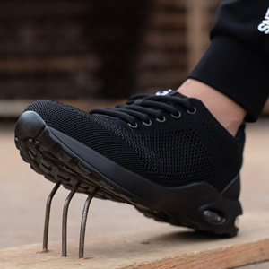 Chaussures de sécurité pour hommes Anti-smash Anti-crevaison Léger Résistant à l'usure Respirant Doux Chantier de Construction Travail Chaussures de protection - Product Image 6