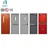 Accessoires de quincaillerie complets pour portes coupe-feu en acier fabriquées sur mesure pour la construction de systèmes d'évacuation en cas d'incendie dans les bâtiments scolaires
