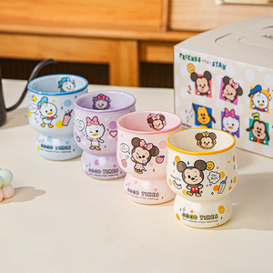 Juego <span class=keywords><strong>de</strong></span> <span class=keywords><strong>Tazas</strong></span> <span class=keywords><strong>de</strong></span> Cerámica con Diseño <span class=keywords><strong>de</strong></span> Mickey Mouse, <span class=keywords><strong>Tazas</strong></span> con Agarre Ergonómico <span class=keywords><strong>de</strong></span> Alta Estética para Jugo, Leche y Café, Regalo para Cumpleaños y Bodas - Product Image 3