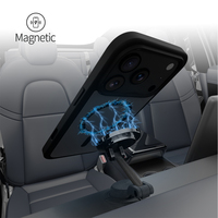 Coque magnétique effet peau pour iPhone 17 Pro/17 Pro Max – Finition mate semi-transparente avec absorption des chocs améliorée