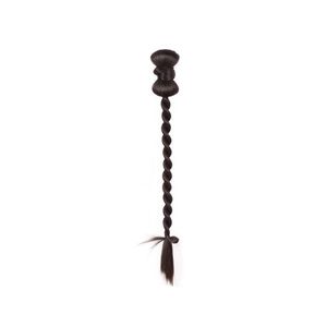 Peluca de cola de caballo trenzada estilo chino con trenza lateral baja en forma de mariposa, clip de pelo realista para mujer - Product Image 5