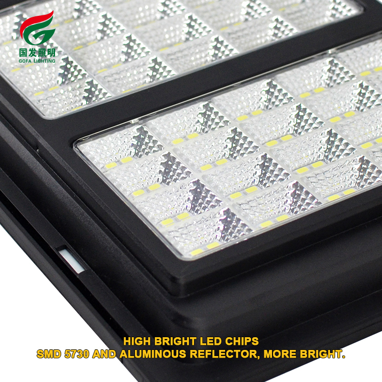 Farola Solar Led todo en uno con Sensor de movimiento integrado para exteriores de jardín