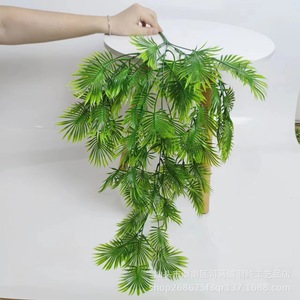Artificial Palm <b>Leaves</b> 80cm Plastic Greenery For Home <b>Decor</b> Ceiling <b>Wall</b> Hanging Vines Outdoor Props - Product Image 3
