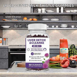 Gomitas de Cardo Mariano para Desintoxicación Hepática OEM/ODM, para la Salud Digestiva de Adultos, Bajas en Azúcar, Empaque Personalizado - Product Image 2