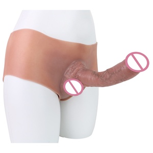 8.8 Inch Realistic Hollow Feeling Silicone Skin <b>Dildo</b> Pants Soft Penis Sleeve for Couples Strapon Sex Toys Men Panties Lesbian - Product Image 1