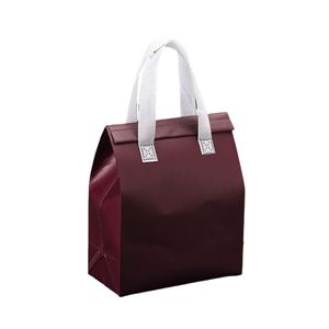 Custom Logo Nonwoven Insulated Delivery Bag with Aluminum Foil Lining, Thermal Takeaway Food Bag for Restaurant & Cafe Wholesale - Product Image 1