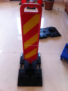 ROADSAFE Collapsible Rubber <strong>Highway</strong> <strong>Traffic</strong> Sign Board PE Material Road Safety Warning <strong>Delineator</strong> Bollard - Product Image 6