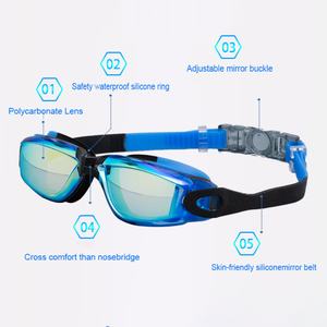 Gafas de Natación de Silicona Antivaho con Marco Grande Personalizadas por el Fabricante, Gafas de Silicona para Snorkel Transfronterizas - Product Image 2