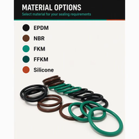 Joint torique en caoutchouc de qualité supérieure FKM FFKM NBR EPDM Silicone, joint industriel résistant aux hautes températures et à l'huile, sur mesure OEM