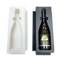 Insert en papier nid d'abeille personnalisé, plateau en papier découpé antichoc, doublure en papier recyclable pour boîte cadeau de bouteille de vin ou de cosmétiques