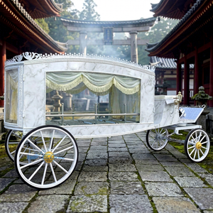Cercueil mobile électrique/à chevaux à bas prix, van de services funéraires de luxe, carrosse funéraire personnalisé, remorque cercueil funéraire à chevaux - Product Image 1