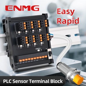 Enmg PLC Cảm biến khối thiết bị đầu cuối estb Proximity chuyển đổi hệ thống dây điện khối 2-dây 3-dây NPN/PnP dual-mục đích 4-32 kênh - Product Image 3