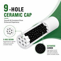 Lot économique d'accessoires de fumage en céramique écologiques avec filtres à charbon actif de 6 mm, 7 mm et 9 mm, personnalisables avec logo, pour la vente en gros