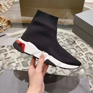 Zapatillas Retro Negras de Caña Alta para Mujer y Hombre, Transpirables, Suaves, Cómodas, con Plataforma y Cordones, Tipo Calcetín - Product Image 6