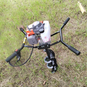 Máquina Perforadora de Tierra a Gasolina de Dos Tiempos y 63 cc para Dos Personas, con Broca Espiral para Excavación - Product Image 4