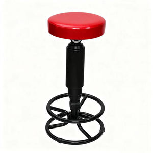 समायोज्य उठाने की दुकान स्टूल, रचनात्मक लौ-पैटर्न राउंड मल, घर अवकाश उच्च-फुट मल - Product Image 1