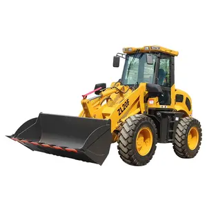 Map Power Outlet Front Loader And Mini Loader With Attachments 2 Ton 4 Wheel ZL20 Wheel Loader Price