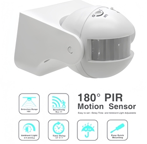 PIR chuyển động & vị trí cảm biến chuyển đổi-<span class=keywords><strong>auto</strong></span> <span class=keywords><strong>on</strong></span>/<span class=keywords><strong>off</strong></span> 12M phát hiện tiết kiệm năng lượng cho trong nhà/ngoài trời hệ thống chiếu sáng - Product Image 2
