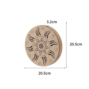 Tambour à sons de la pluie portable de 8 pouces, simulateur de sons naturels, instrument de musique, thérapie sonore, guérison, méditation, yoga - Product Image 4
