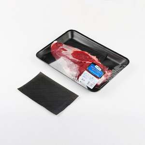 Tampon absorbant en polymère super absorbant de couleur noire pour viande fraîche - Product Image 1