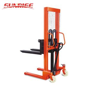 Elevador de palés de carretilla elevadora eléctrica hidráulica Manual, 1 tonelada, 3,5 m, apilador Semi eléctrico - Product Image 5