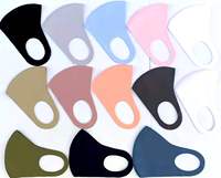 Masque facial lavable en soie glacée, masques en tissu réutilisables pour adultes femmes hommes écran solaire empêche le maquillage d'enlever le masque de fête