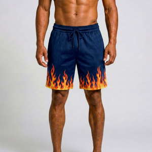 Pantalones cortos de hombre 100% algodón, suaves, transpirables, ligeros, informales, para el verano, para el gimnasio y uso diario. - Product Image 1