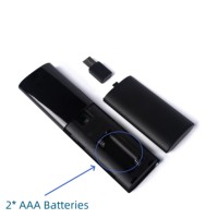 Télécommande vocale sans fil 2,4 G pour Android TV, 17 boutons, en ABS noir, prix de gros, garantie 1 an