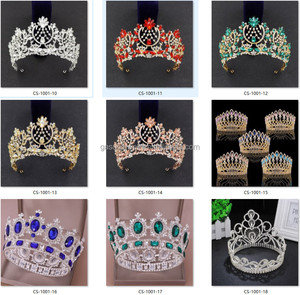 All'ingrosso della fabbrica d'argento fatto a mano bella corona di cristallo d'oro Miss vincitore del mondo - Product Image 6