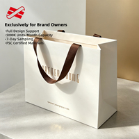 Sacs shopping en papier d'art imprimés sur mesure, emballage cadeau, OEM ODM, logo personnalisé, commande en gros