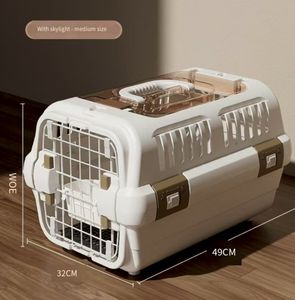 ATA sertifikalı taşınabilir Pet havayolu sandık ayrılabilir İdrar toplama tepsisi şok emici pencere iç astar için stres - Product Image 3